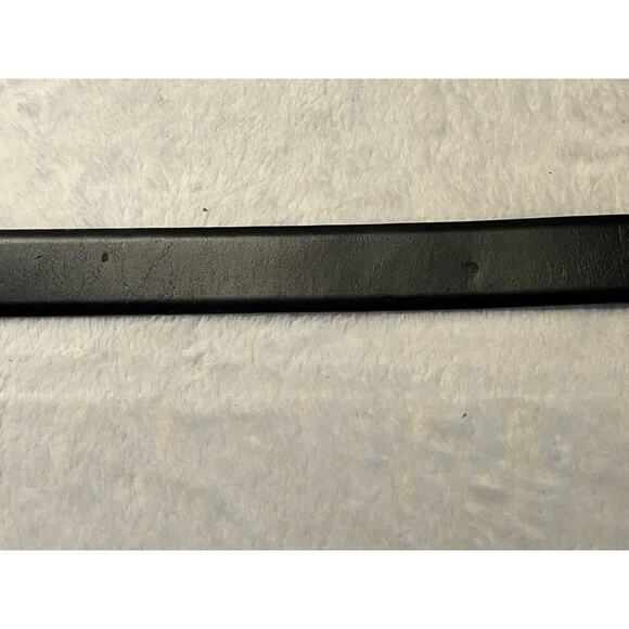 Eddie Bauer Mens 40 Black Genuine Leather Dress Belt Silver Gold Brass Buckle - Picture 14 of 15